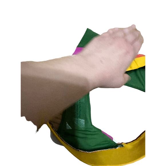 Robin Piccone navy multi bikini bottom size Medium NEW - Picture 3 of 6